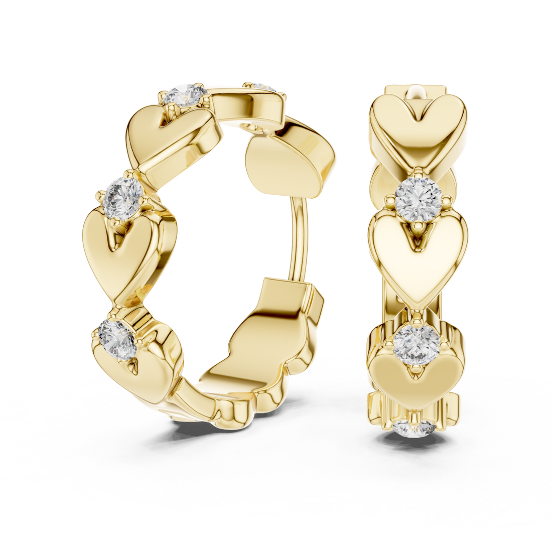 Dimensional Halo Lab Grown Diamond Earrings