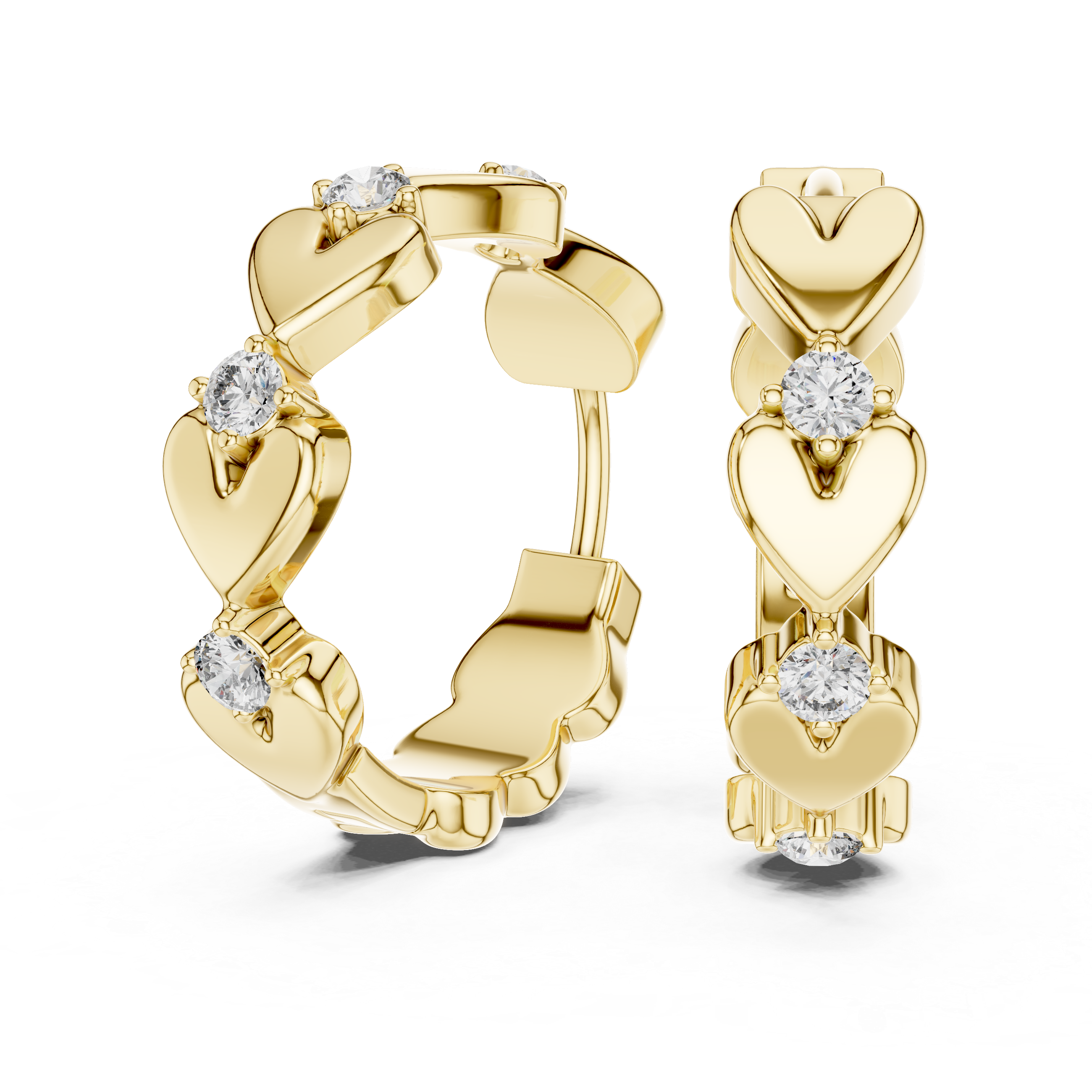Dimensional Halo Lab Grown Diamond Earrings