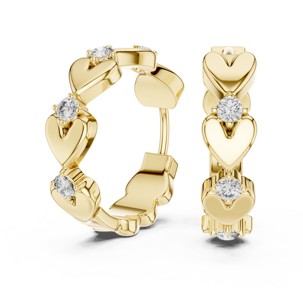 Dimensional Halo Lab Grown Diamond Earrings