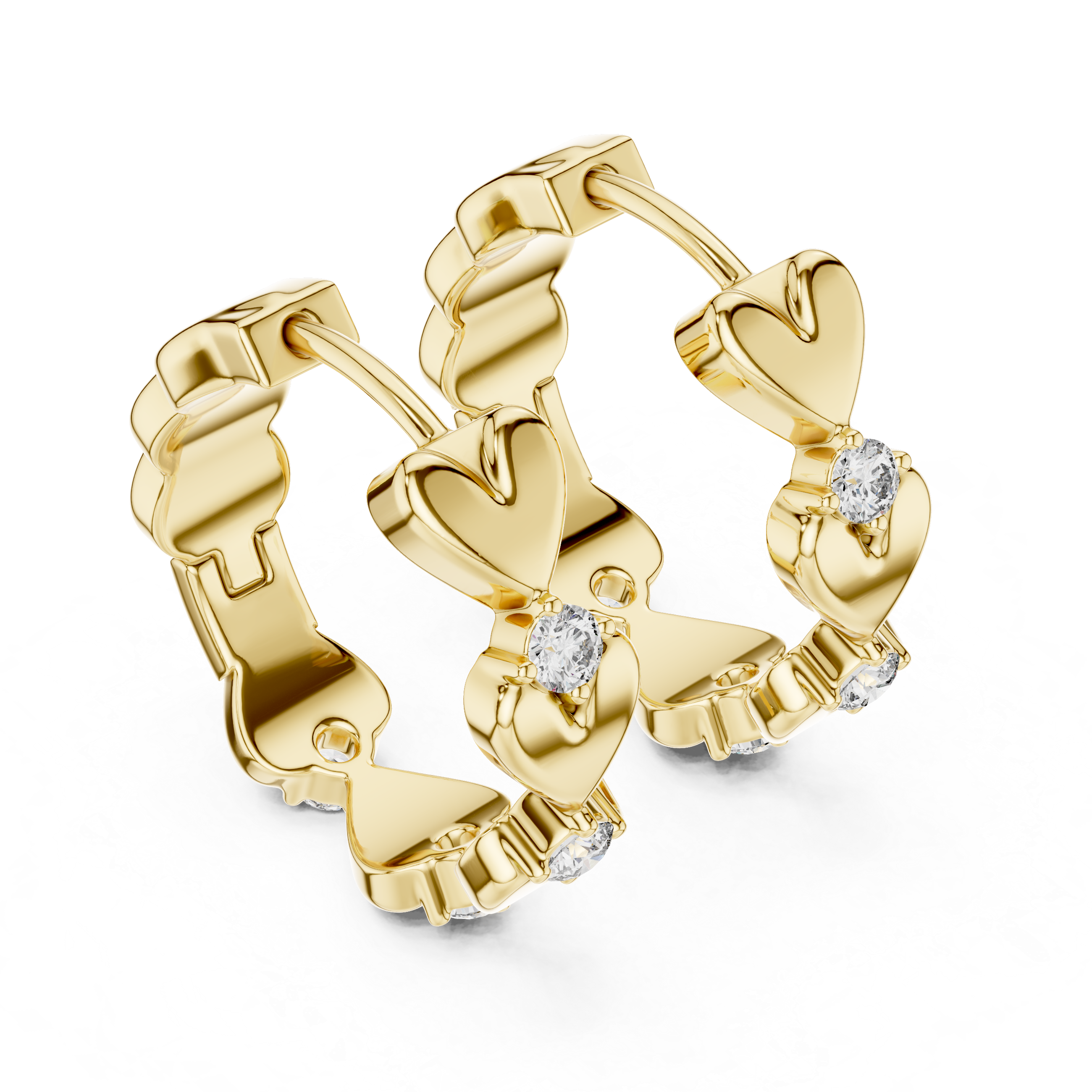 Dimensional Halo Lab Grown Diamond Earrings