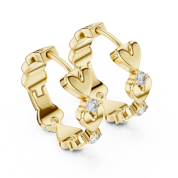 Dimensional Halo Lab Grown Diamond Earrings