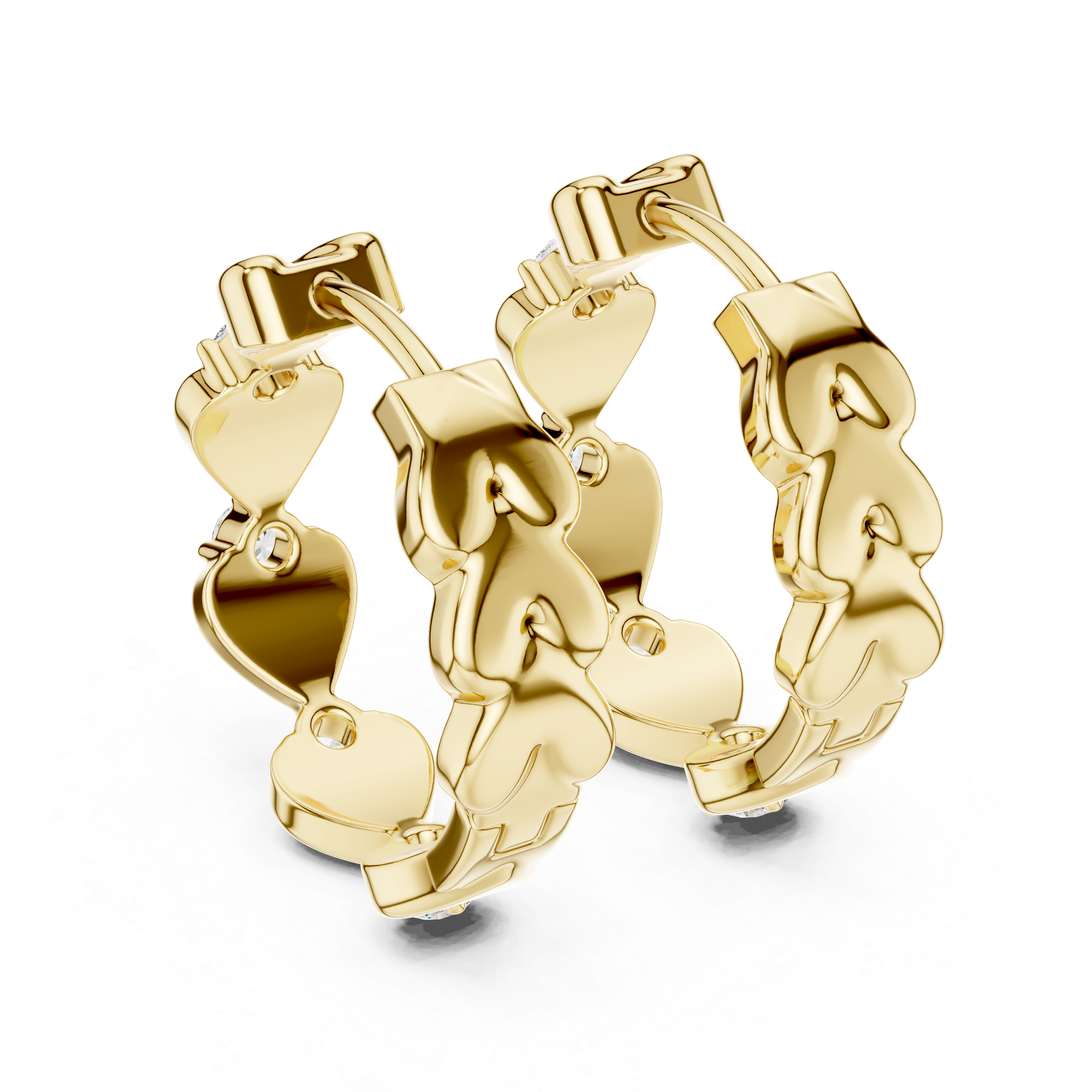 Dimensional Halo Lab Grown Diamond Earrings