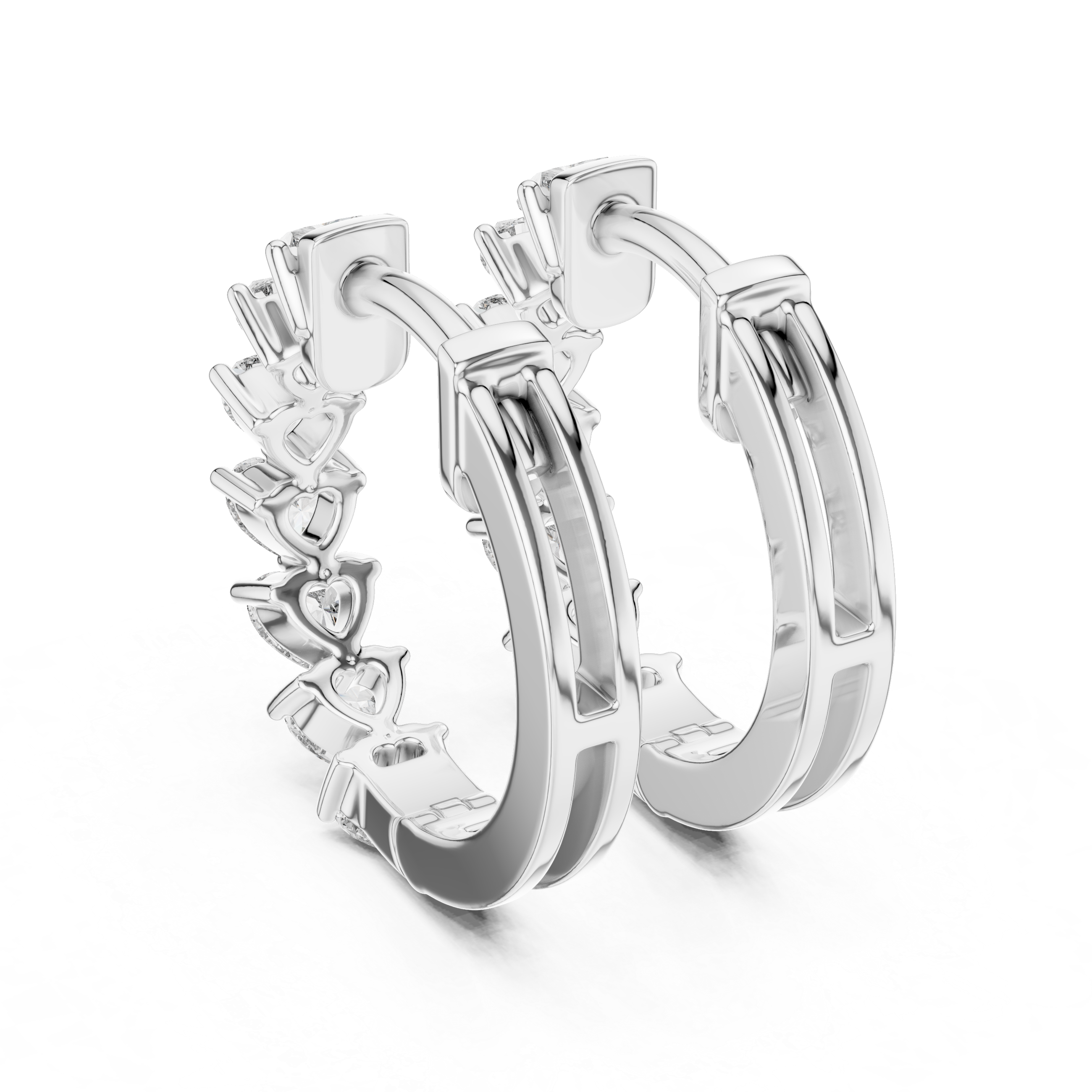 Modish Ribbon Lab Grown Diamond Earrings