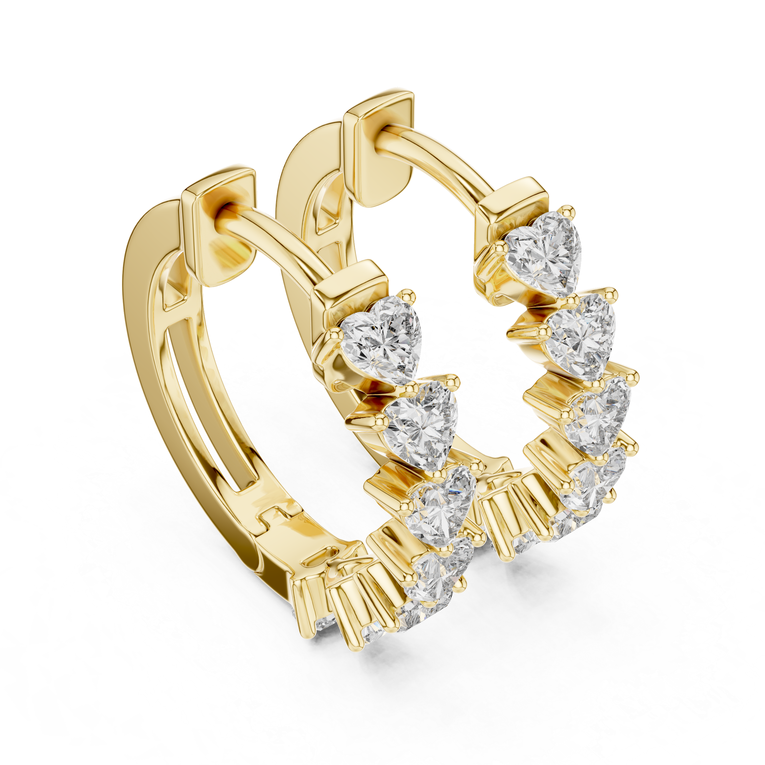 Modish Ribbon Lab Grown Diamond Earrings
