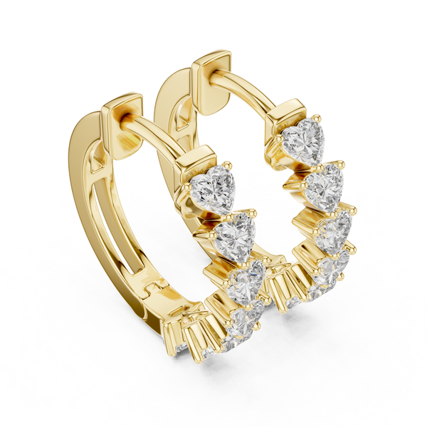 Modish Ribbon Lab Grown Diamond Earrings
