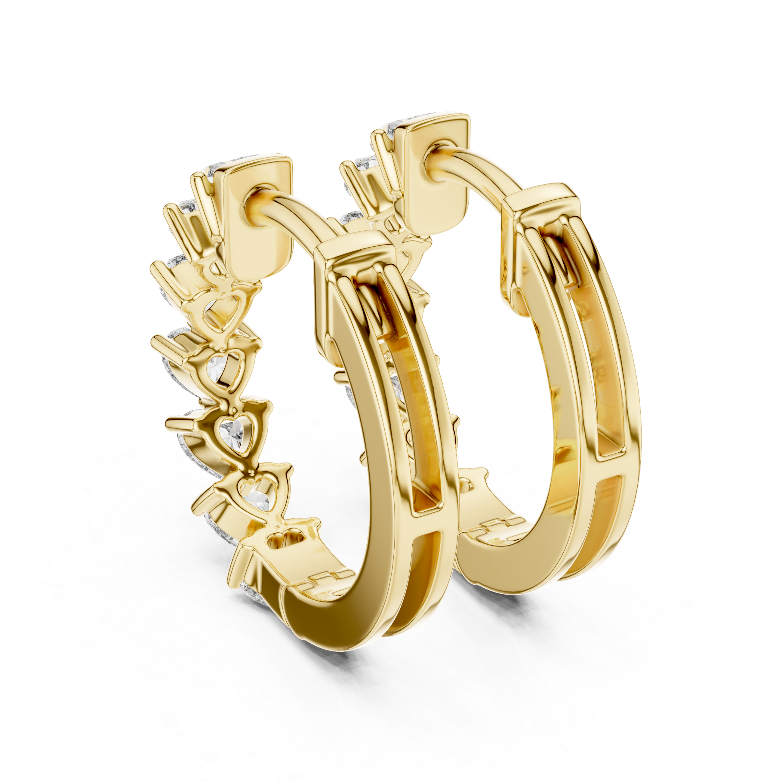 Modish Ribbon Lab Grown Diamond Earrings