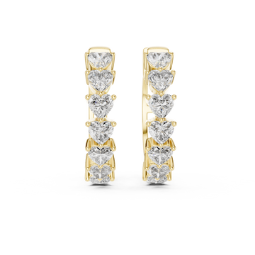 Modish Ribbon Lab Grown Diamond Earrings