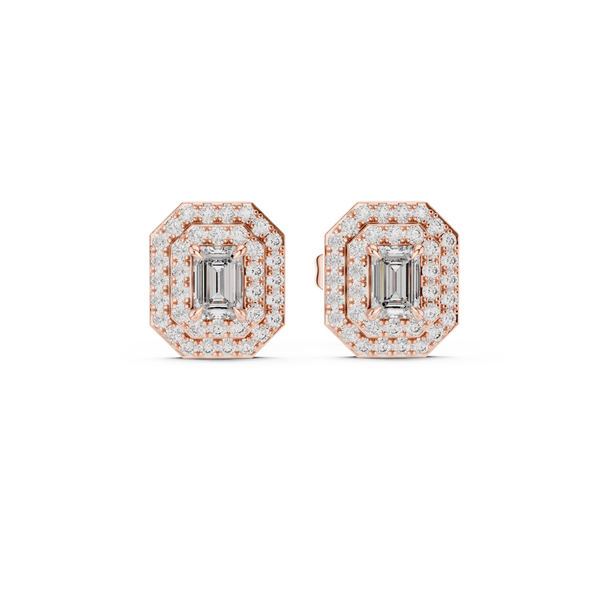 Petite Floral lab grown diamond earring