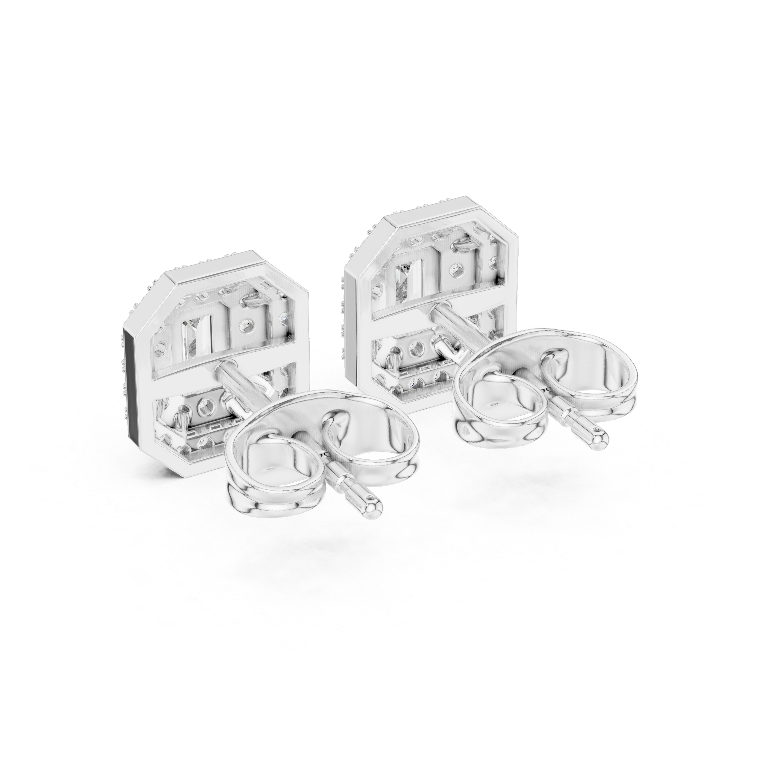 Petite Floral lab grown diamond earring