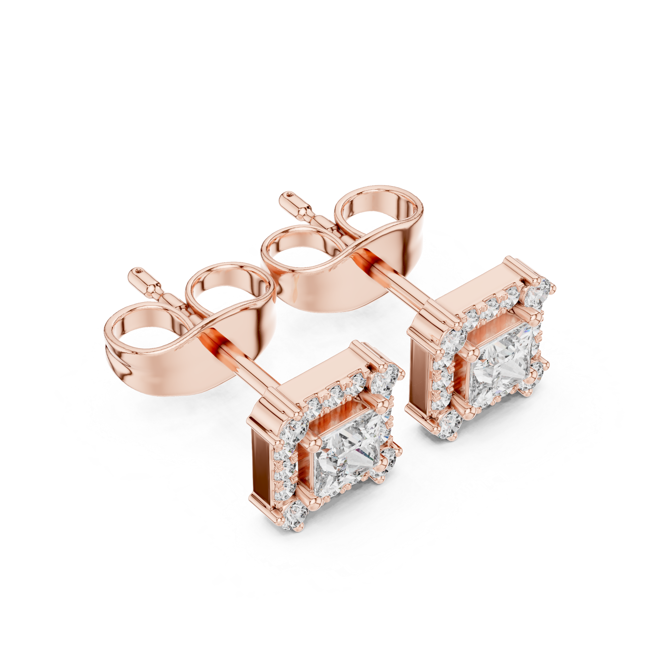 Crystal Wave lab grown diamond earring