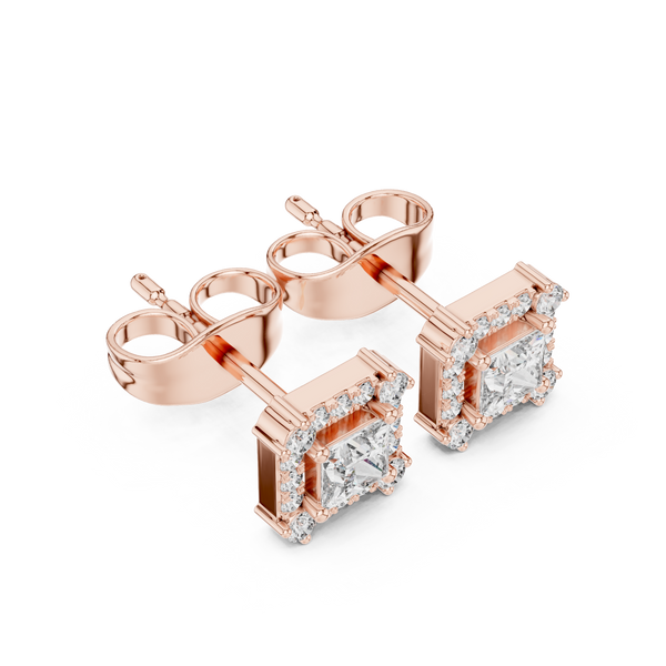 Crystal Wave lab grown diamond earring