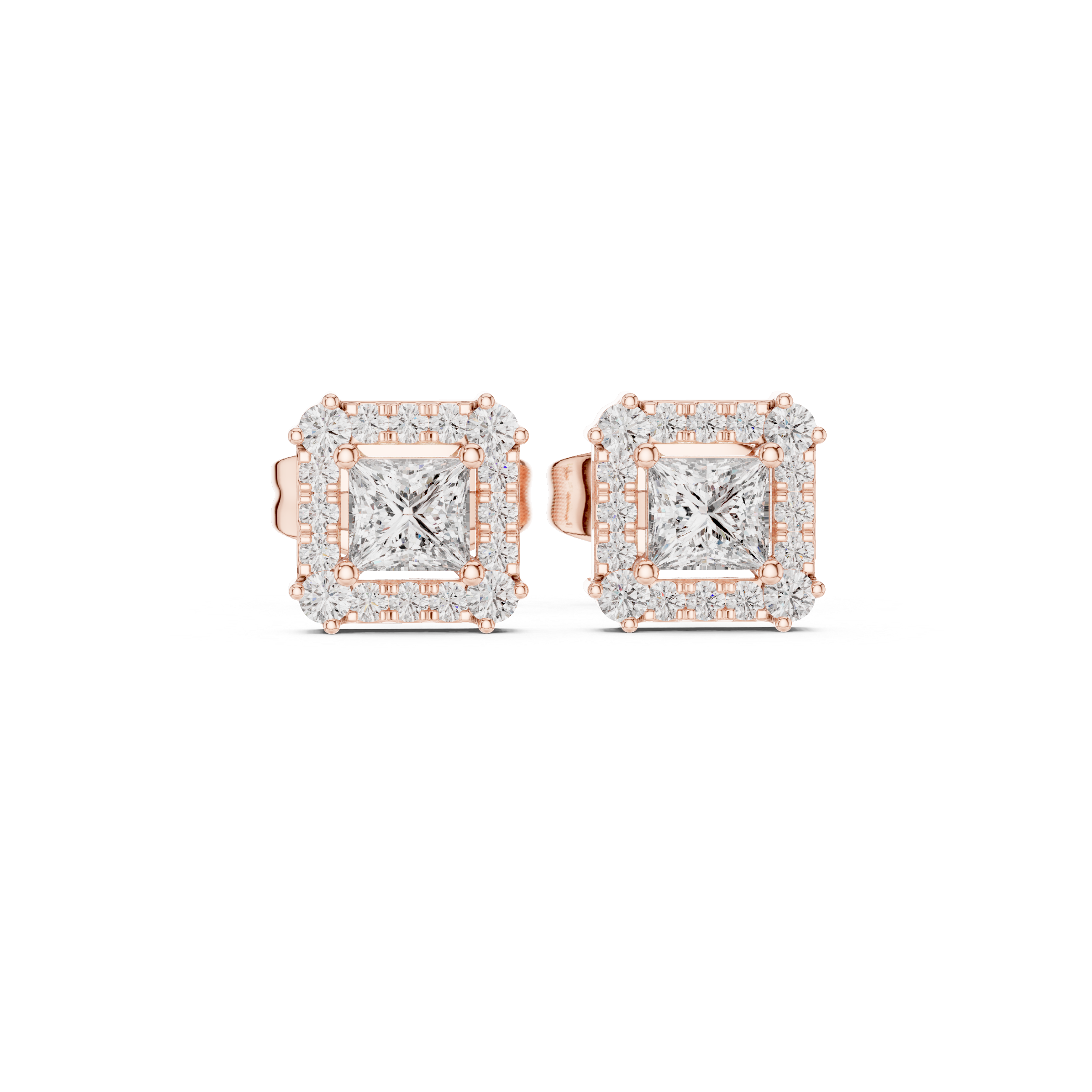 Crystal Wave lab grown diamond earring