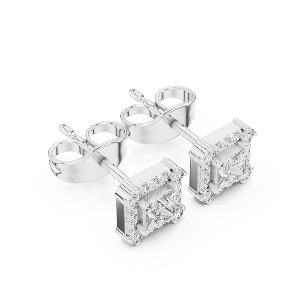 Crystal Wave lab grown diamond earring
