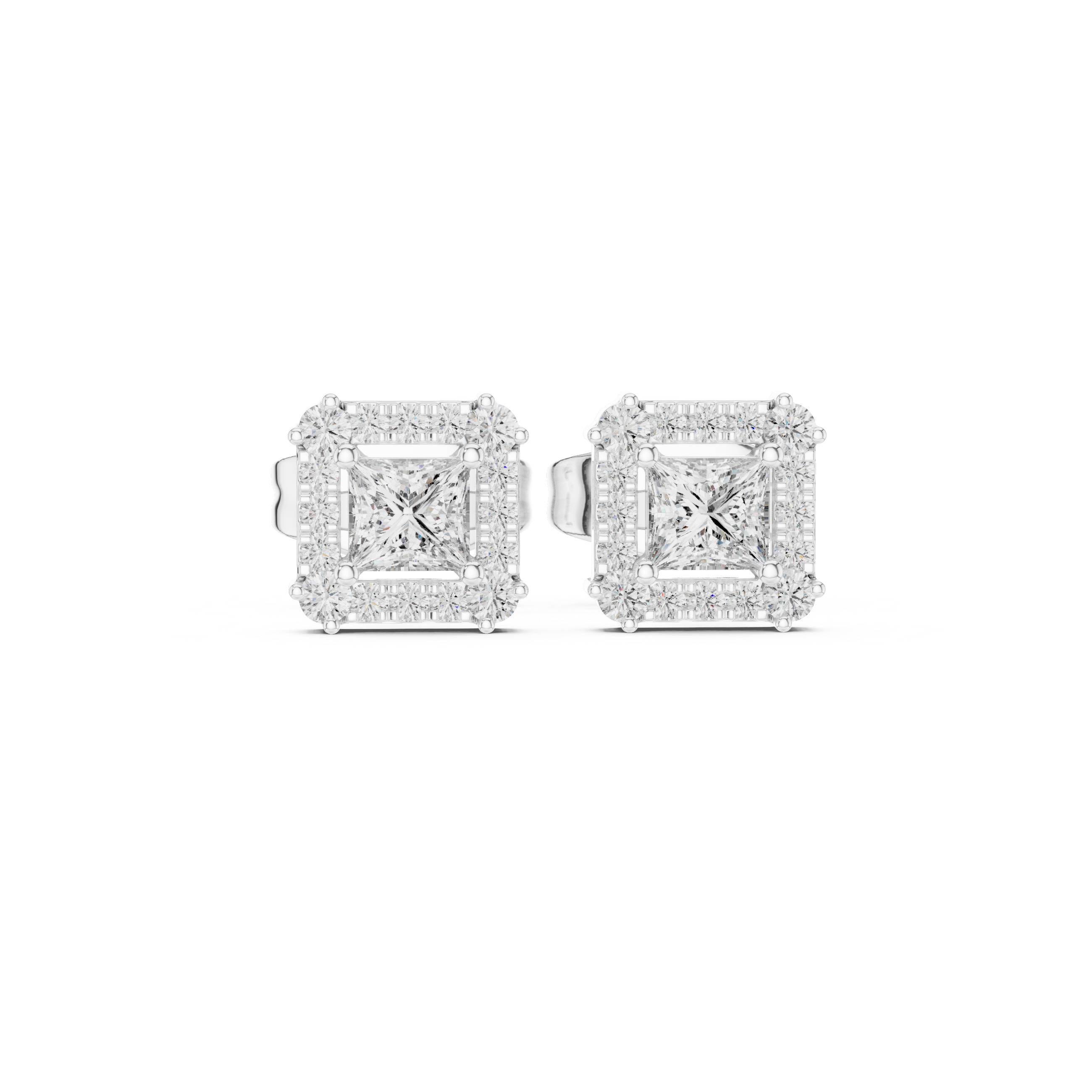 Crystal Wave lab grown diamond earring