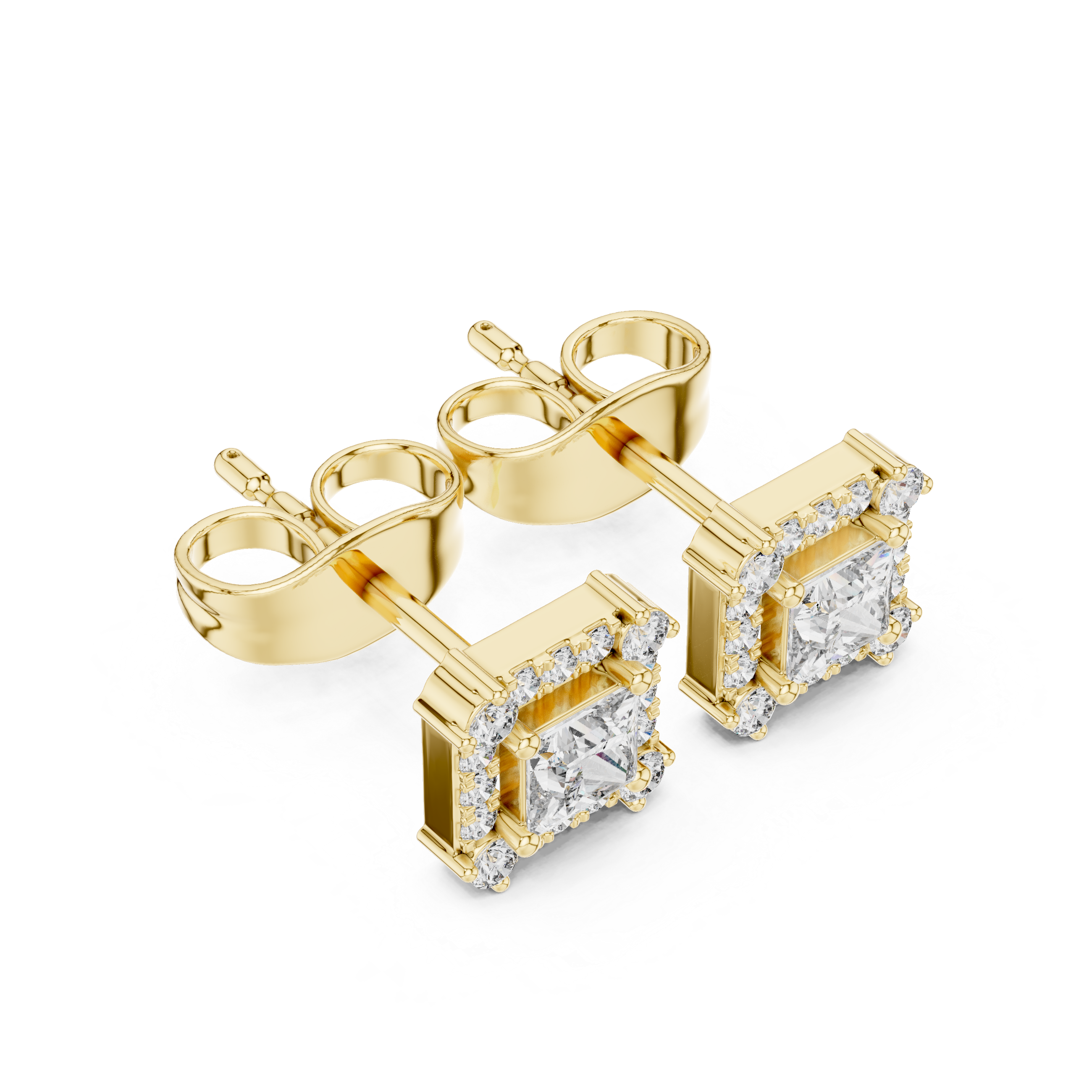 Crystal Wave lab grown diamond earring