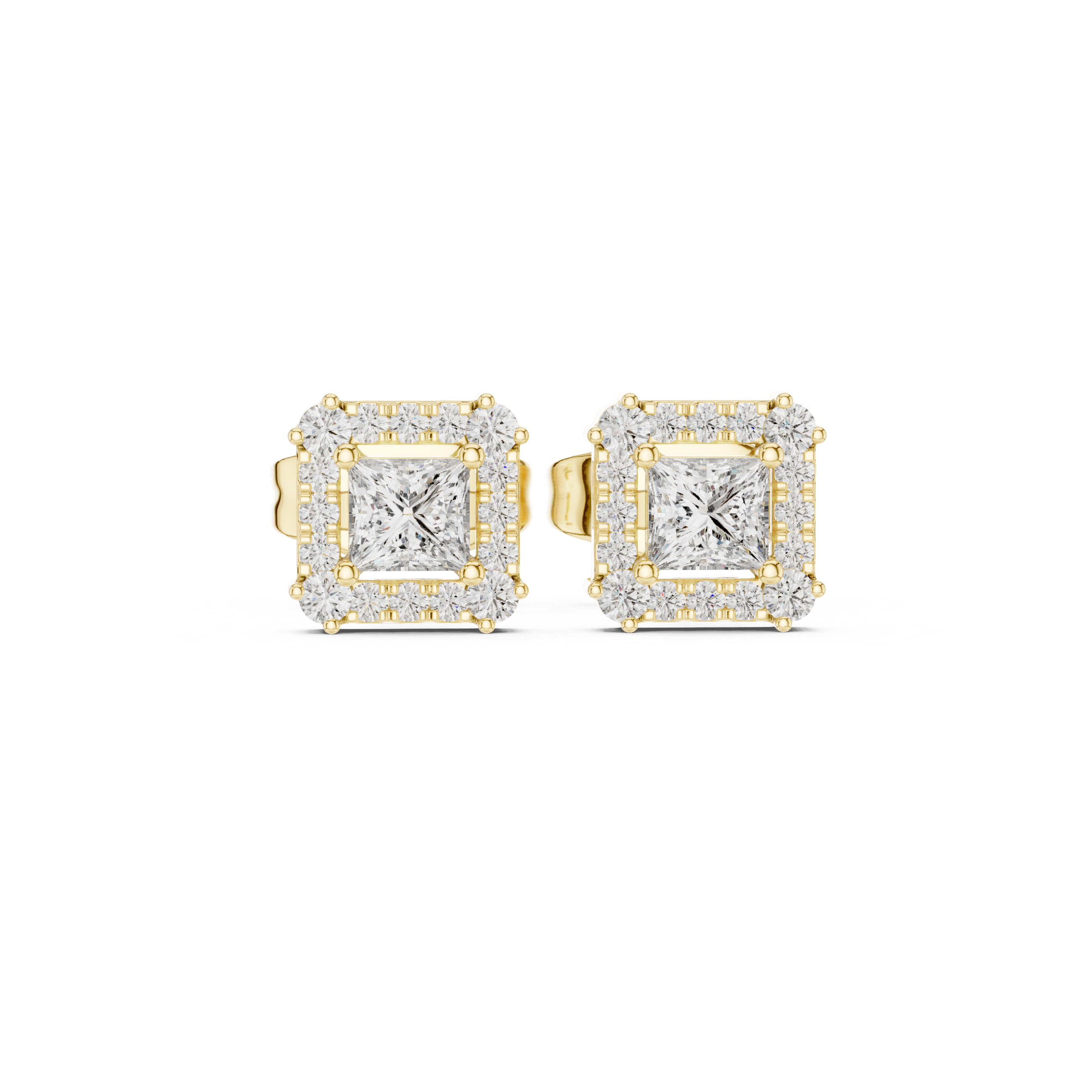 Crystal Wave lab grown diamond earring