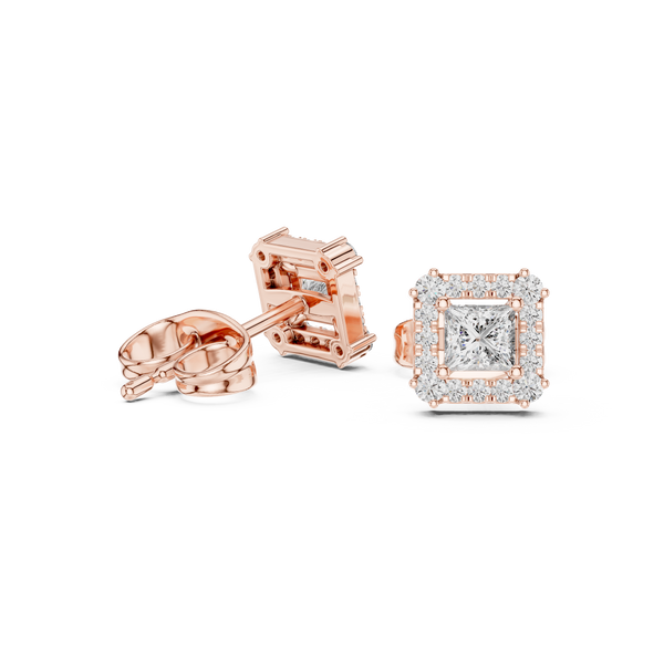 Crystal Wave lab grown diamond earring