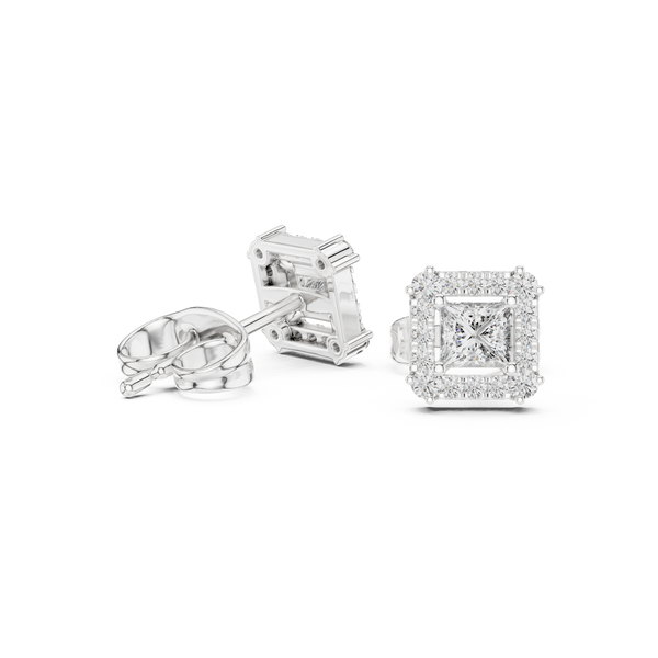 Crystal Wave lab grown diamond earring