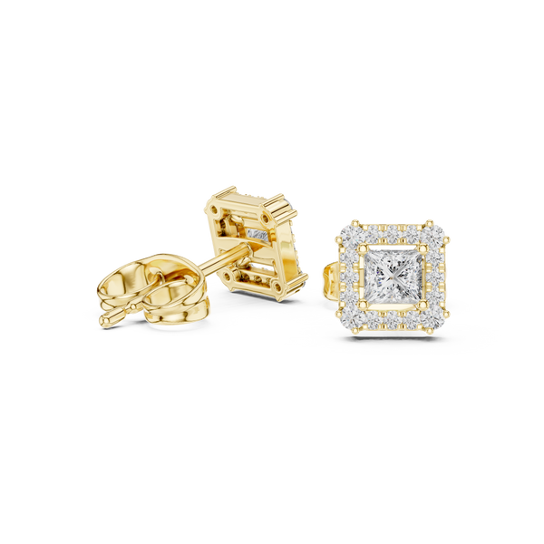 Crystal Wave lab grown diamond earring