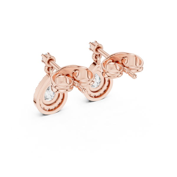 Dainty Ribbon lab grown diamond earring
