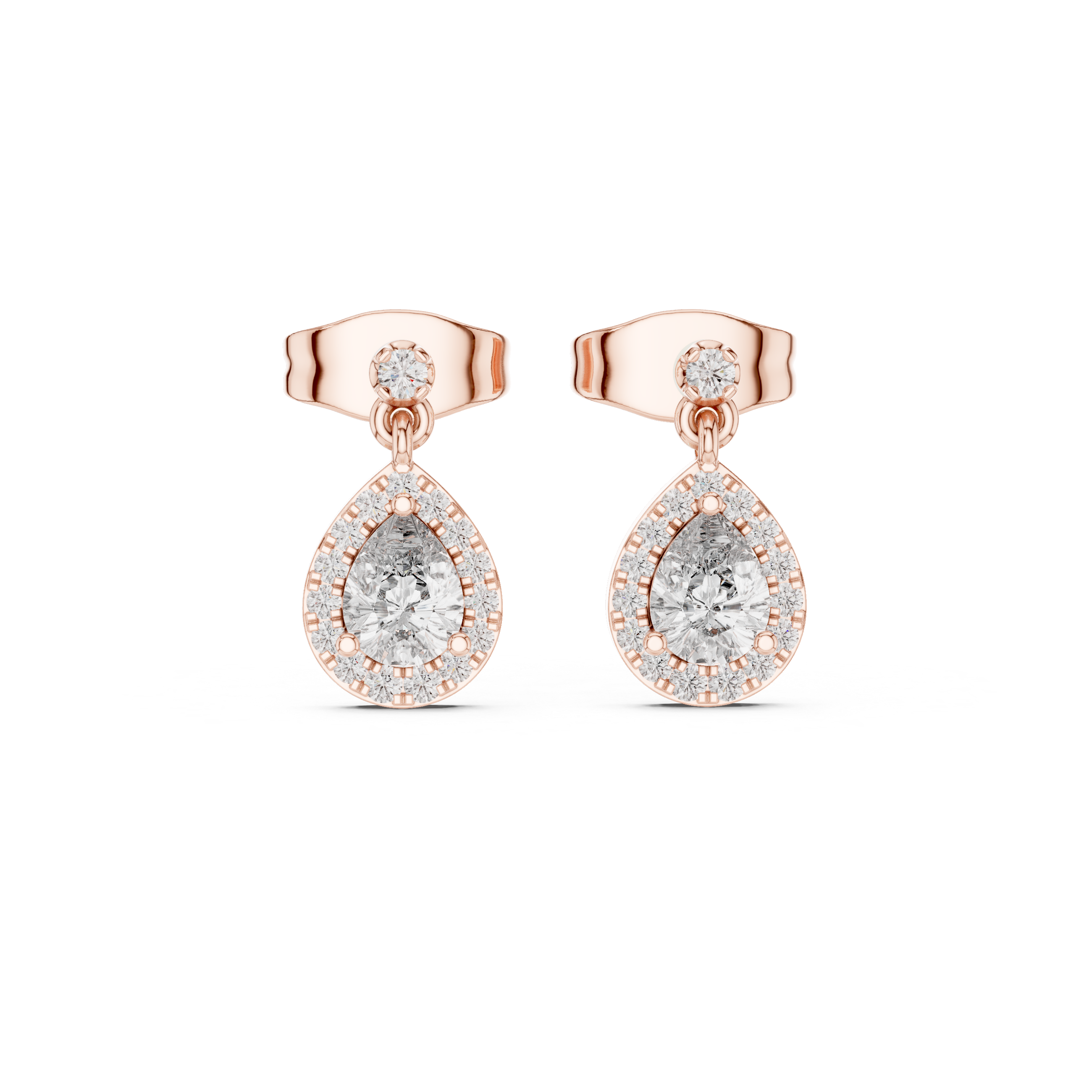 Dainty Ribbon lab grown diamond earring