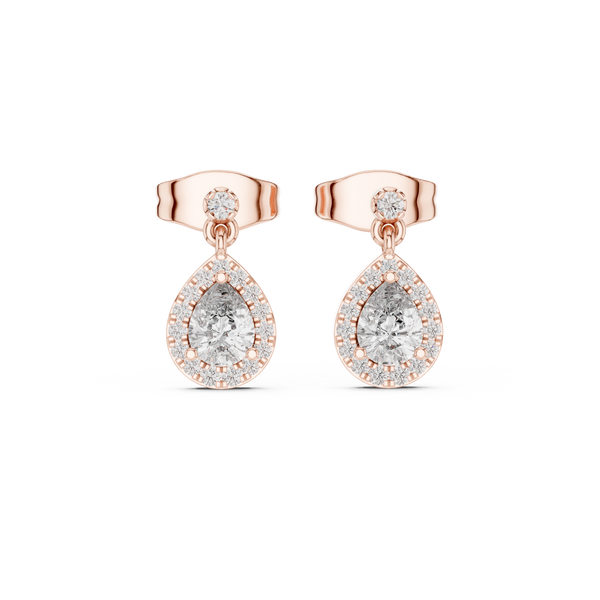 Dainty Ribbon lab grown diamond earring