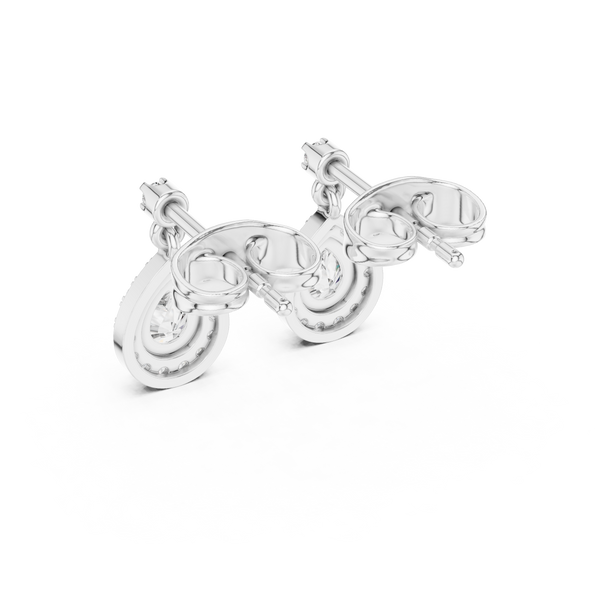Dainty Ribbon lab grown diamond earring