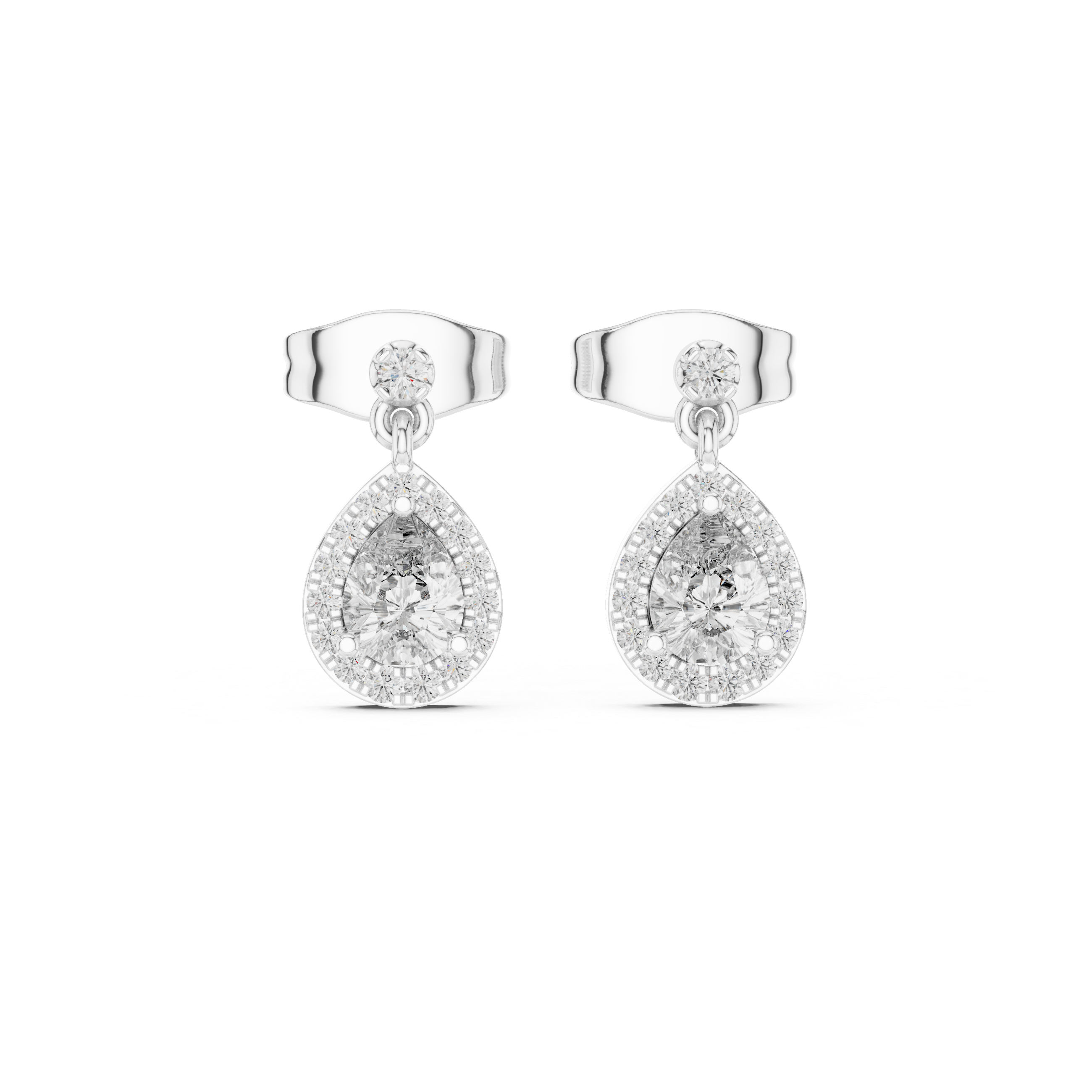 Dainty Ribbon lab grown diamond earring