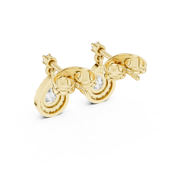 Dainty Ribbon lab grown diamond earring