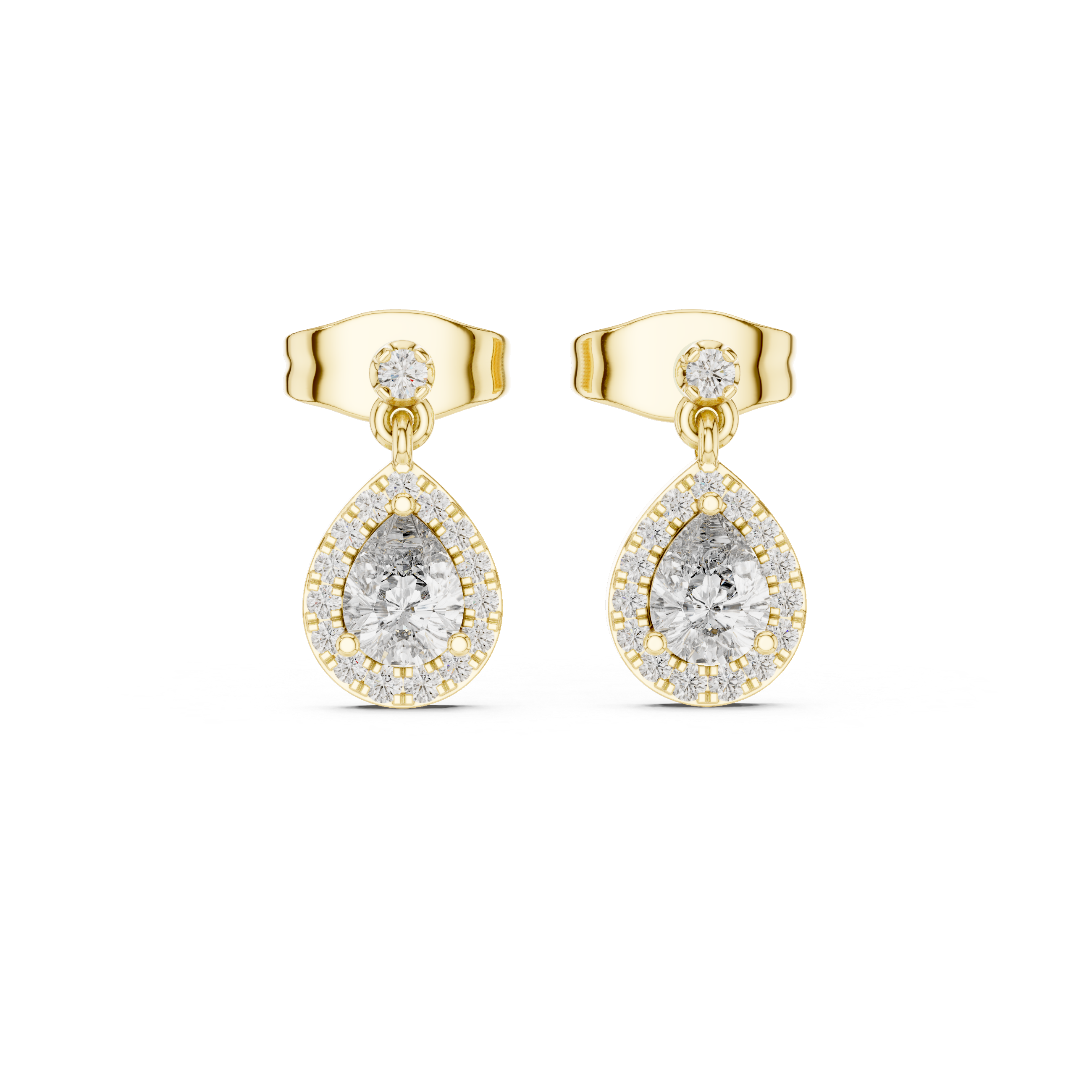 Dainty Ribbon lab grown diamond earring