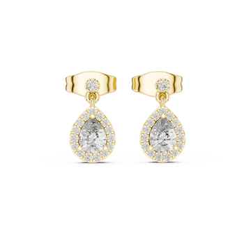 Dainty Ribbon lab grown diamond earring