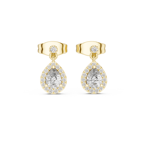 Dainty Ribbon lab grown diamond earring