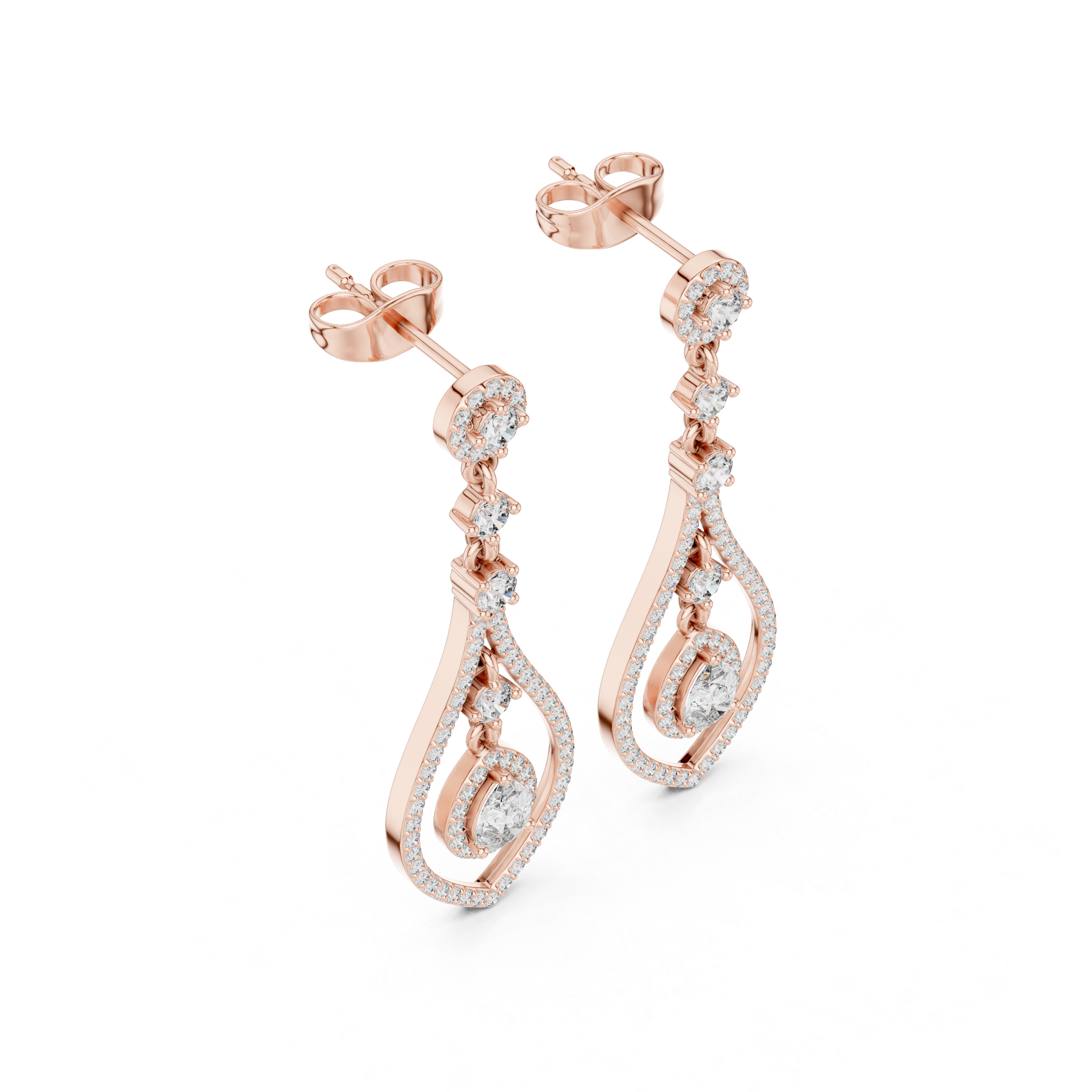 Timeless Loop lab grown diamond earring