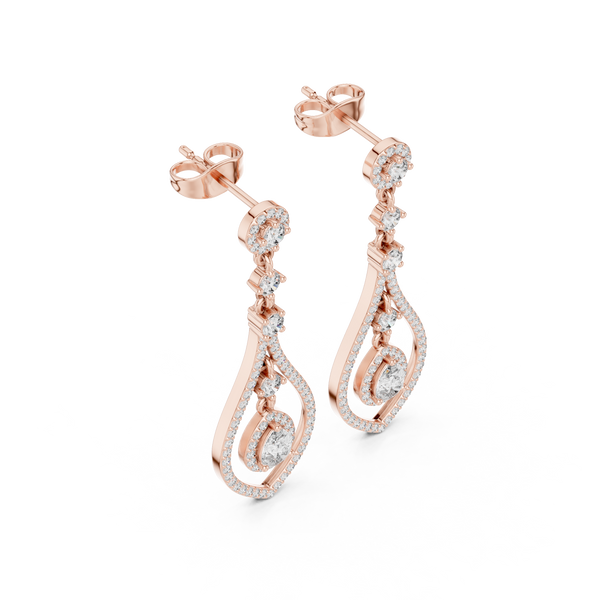 Timeless Loop lab grown diamond earring