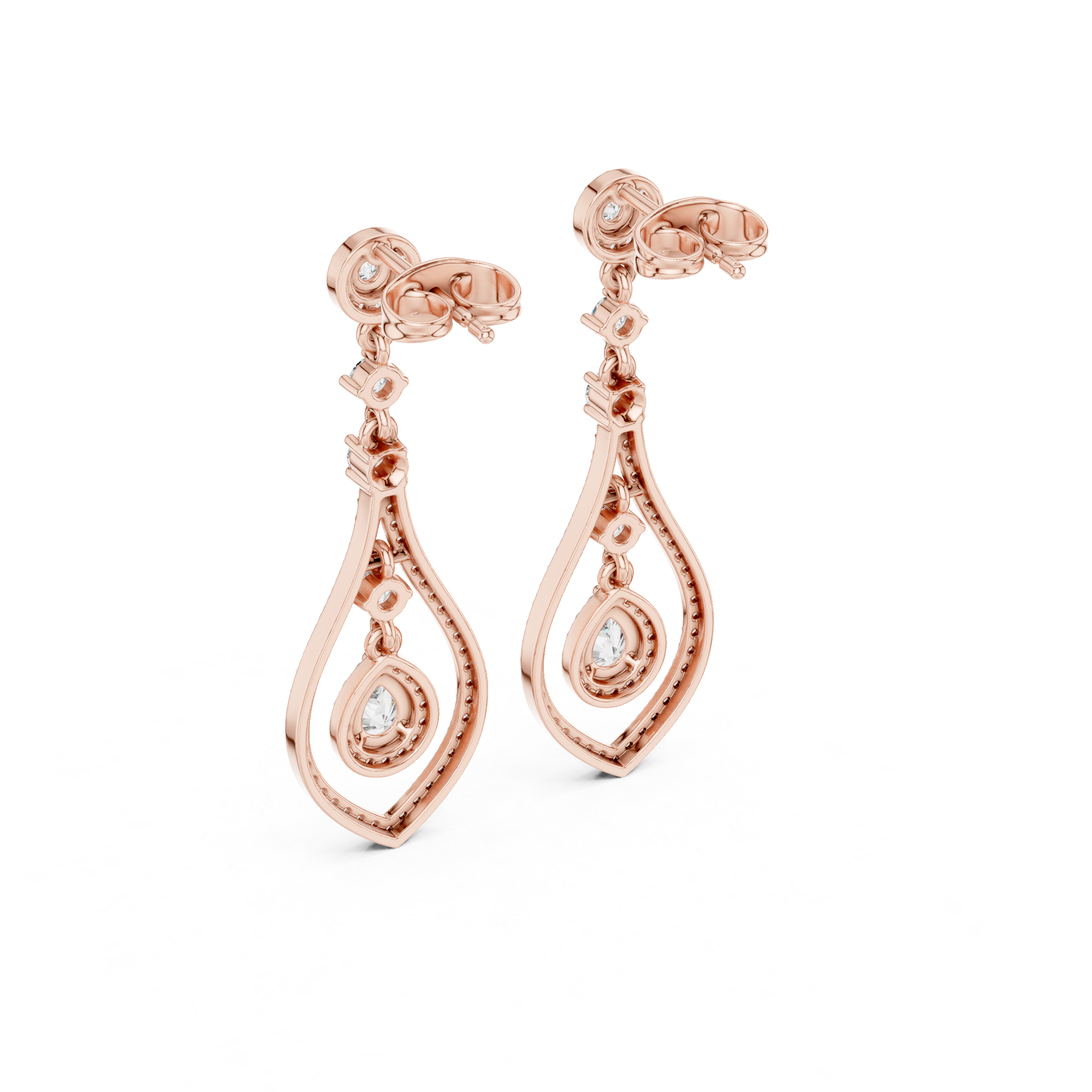Timeless Loop lab grown diamond earring