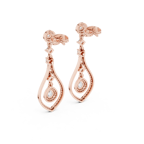 Timeless Loop lab grown diamond earring