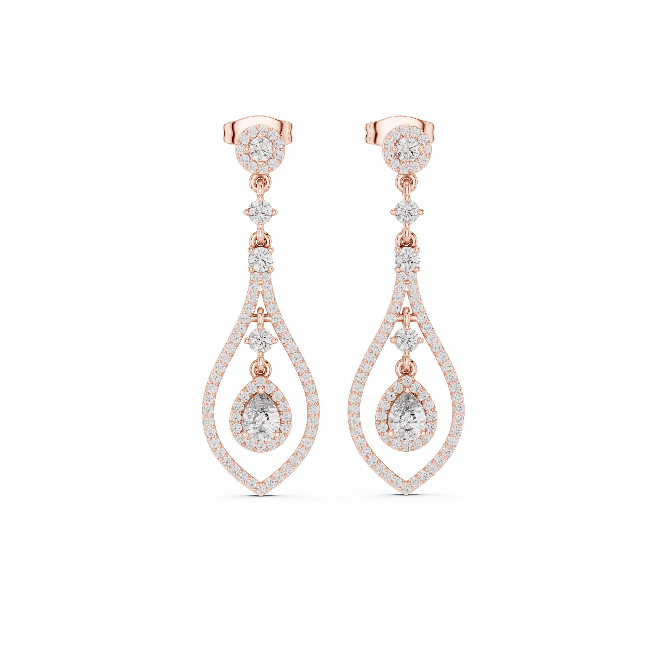 Timeless Loop lab grown diamond earring