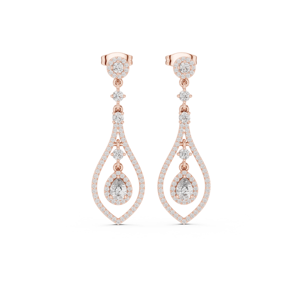 Timeless Loop lab grown diamond earring