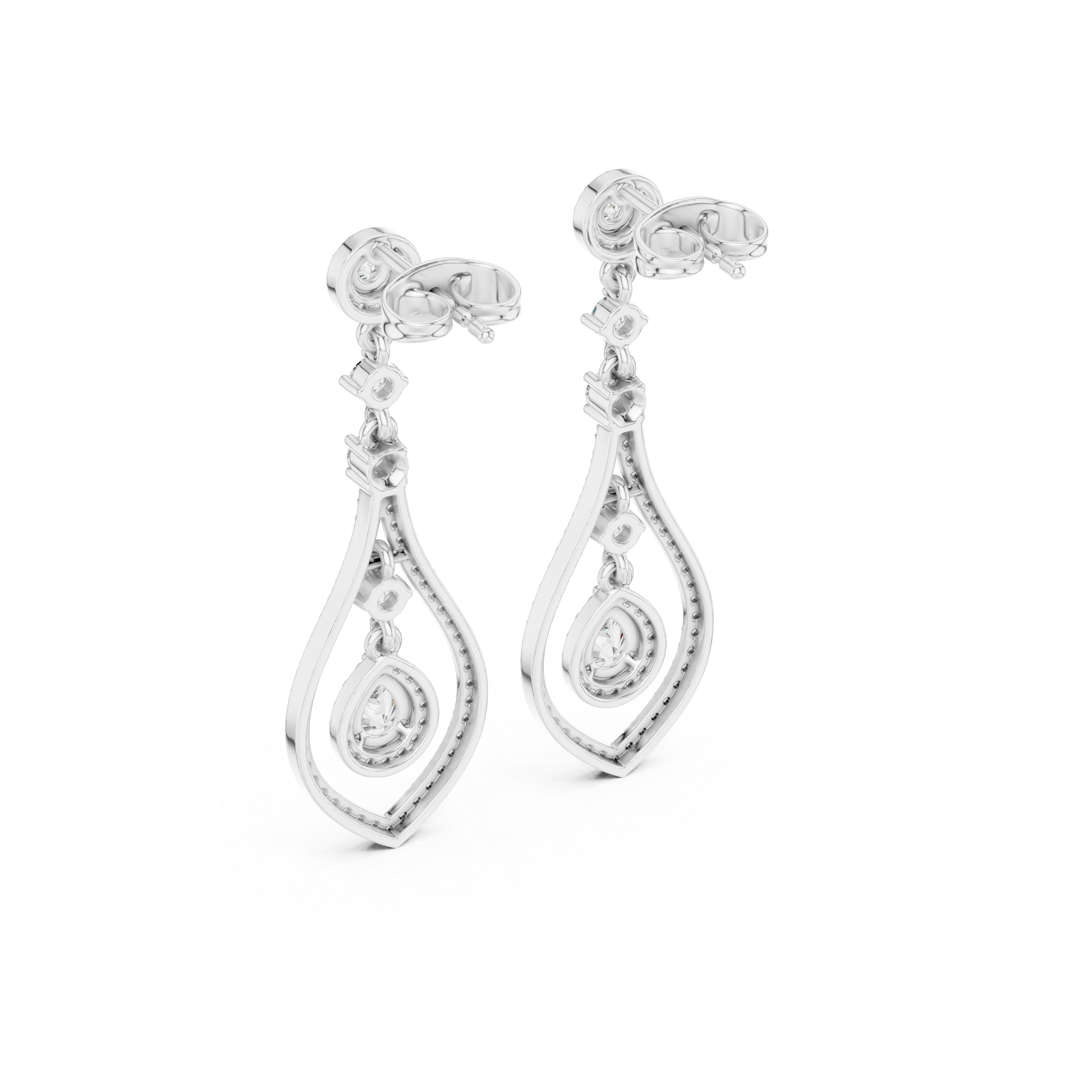 Timeless Loop lab grown diamond earring
