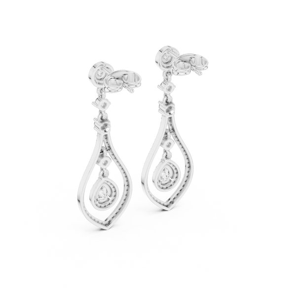 Timeless Loop lab grown diamond earring