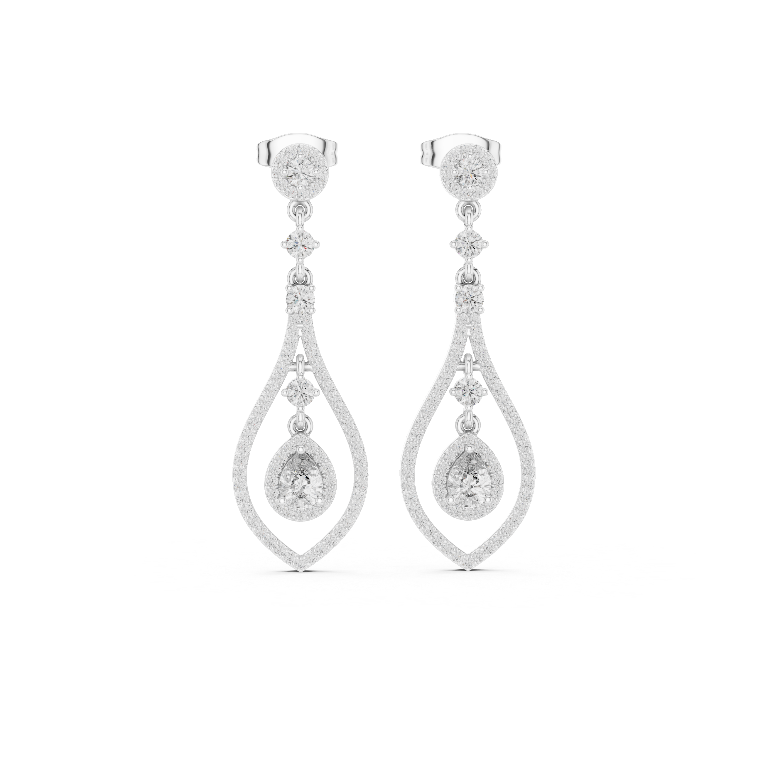 Timeless Loop lab grown diamond earring