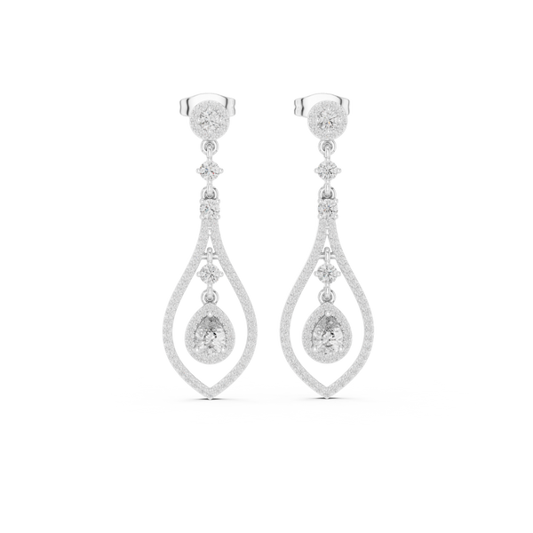 Timeless Loop lab grown diamond earring