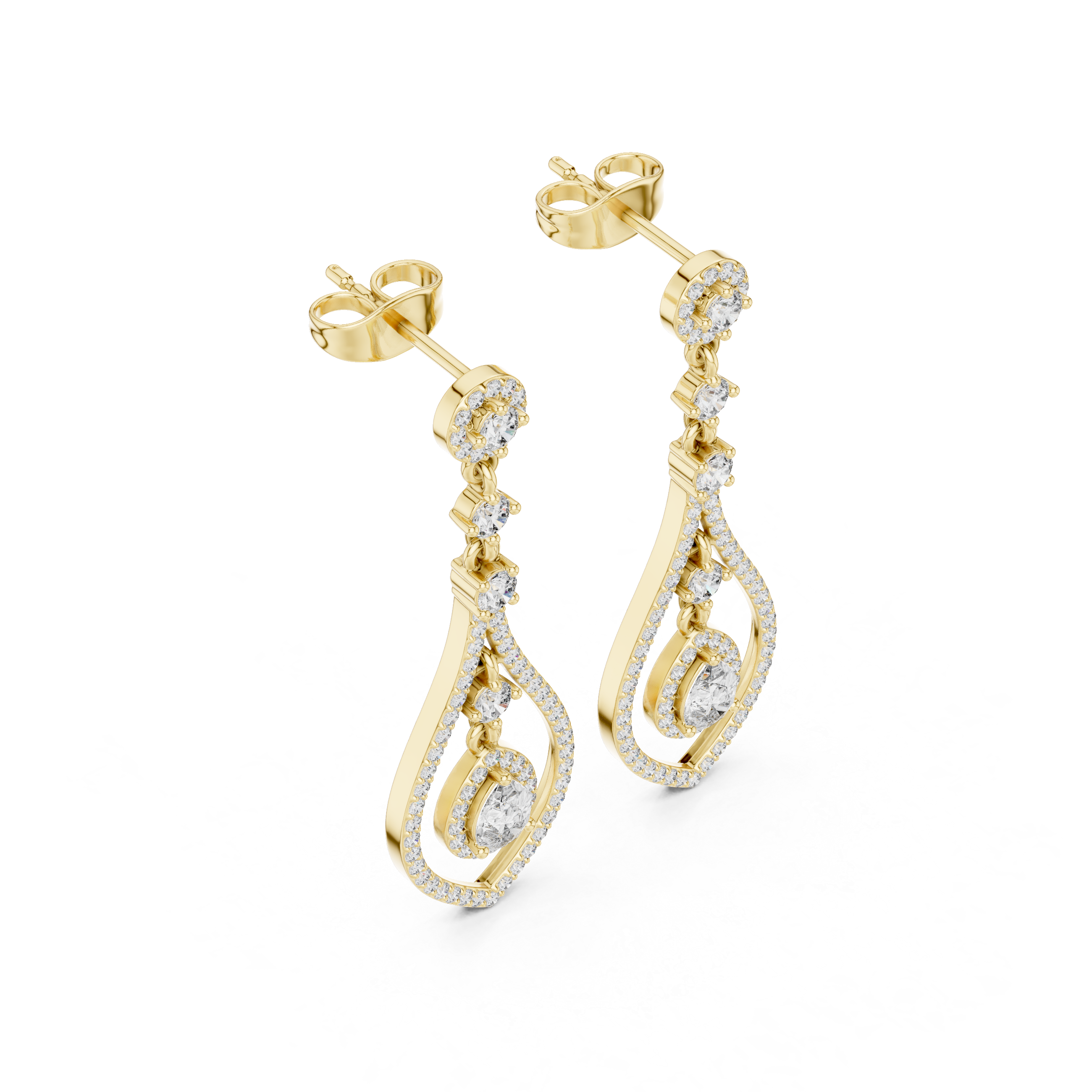 Timeless Loop lab grown diamond earring