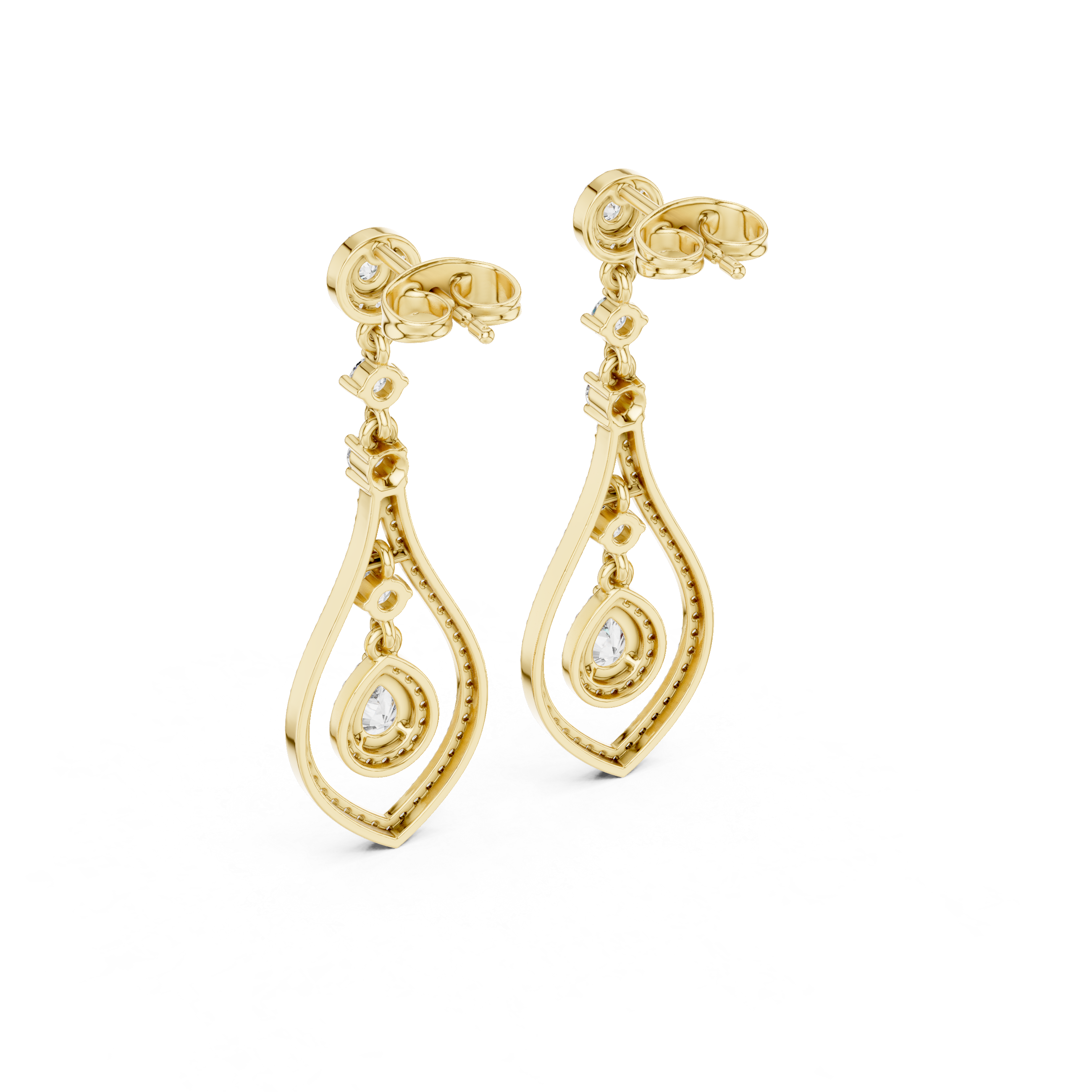 Timeless Loop lab grown diamond earring