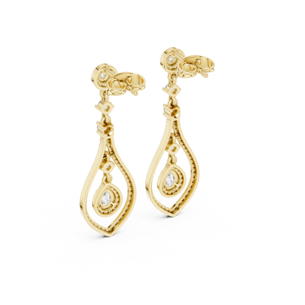 Timeless Loop lab grown diamond earring