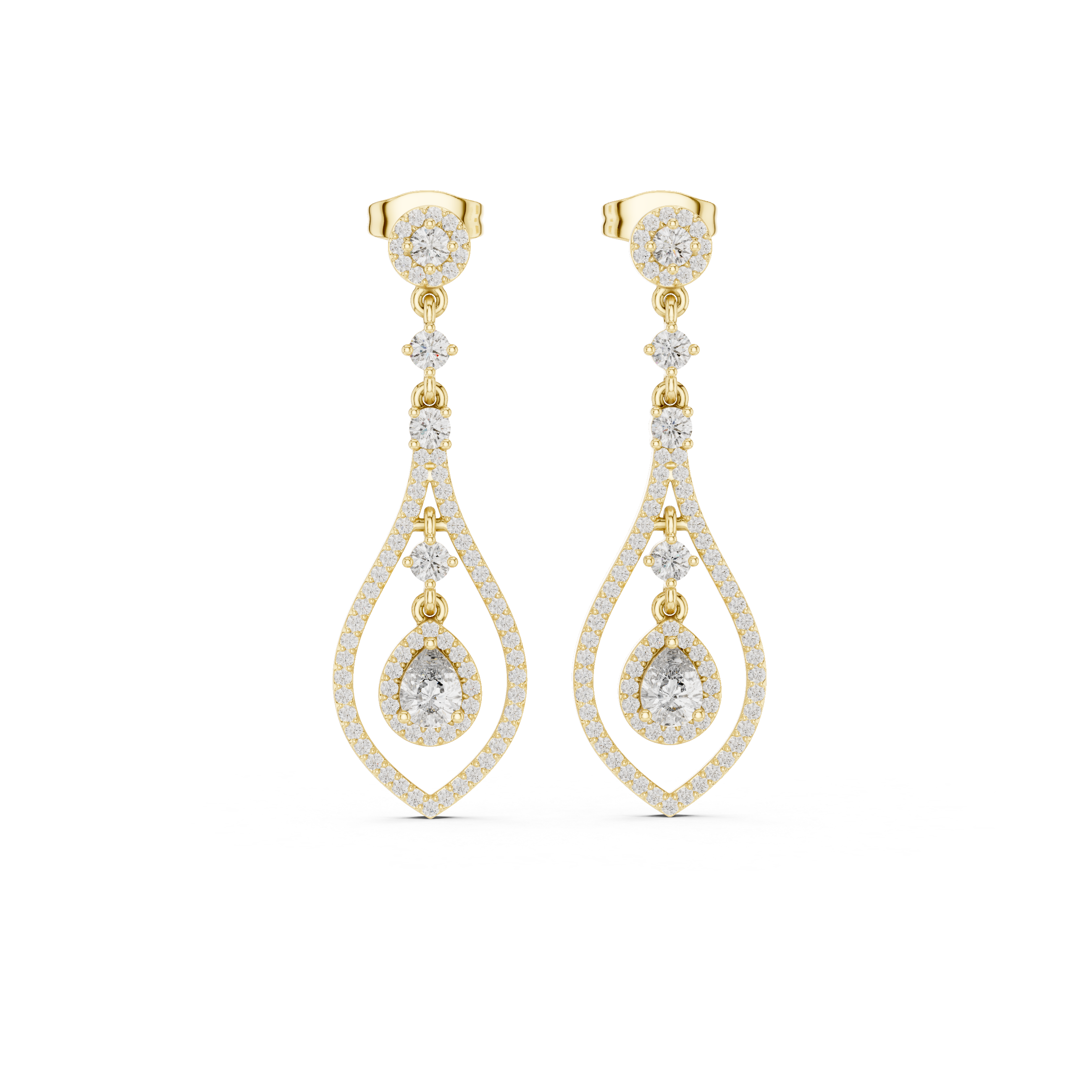Timeless Loop lab grown diamond earring