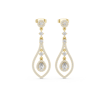 Timeless Loop lab grown diamond earring