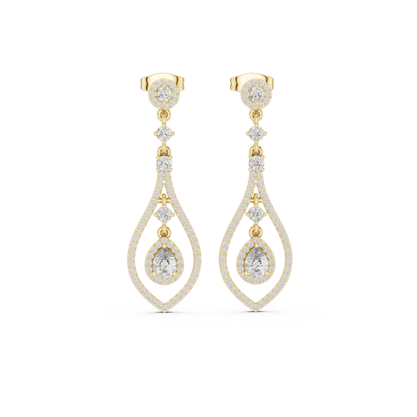 Timeless Loop lab grown diamond earring