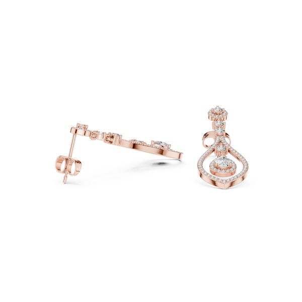 Timeless Loop lab grown diamond earring