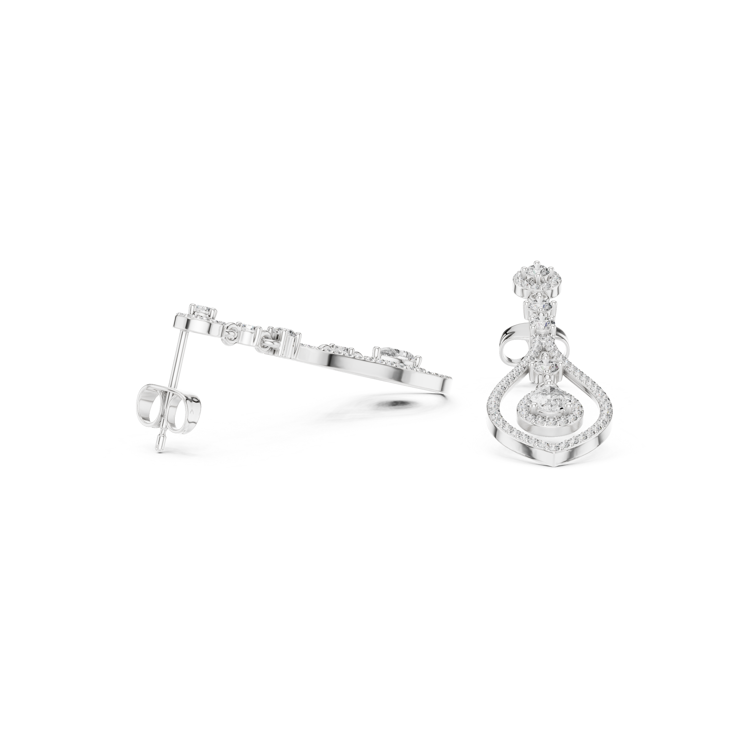 Timeless Loop lab grown diamond earring